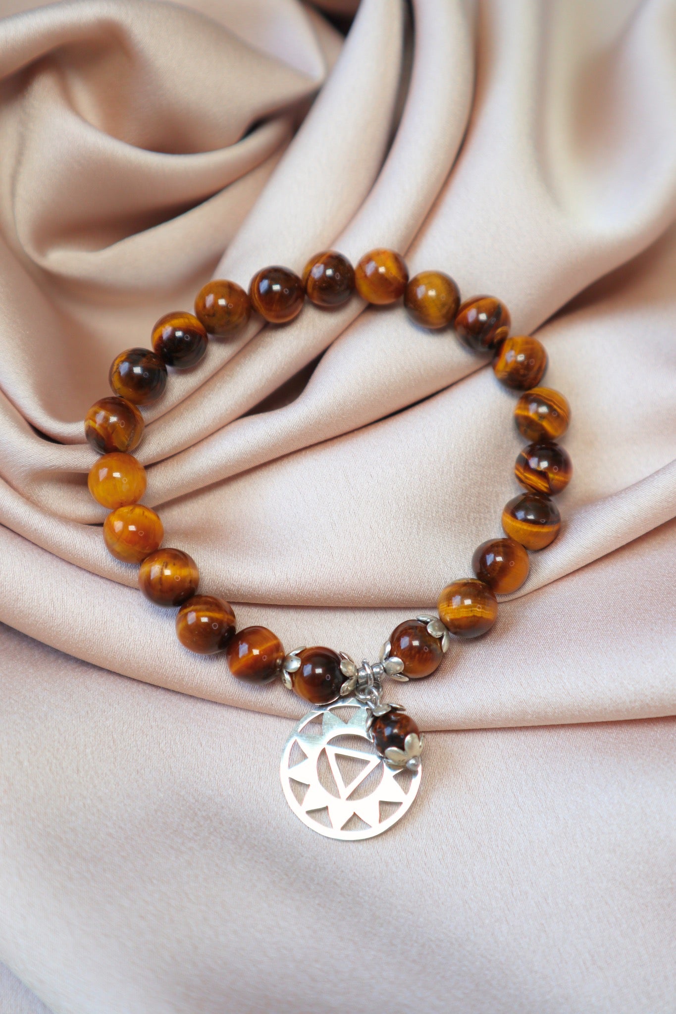 Tigeröga armband - SOFIA - solar plexus chakra